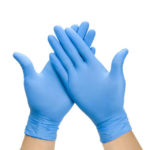 Blue Powder Free Vinyl Gloves Small