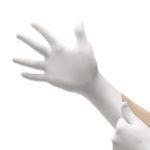 DMI White Nitrile Gloves M