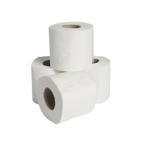 KleanPac 3 ply Luxury White Toilet Rolls, 40 Rolls Per Pack